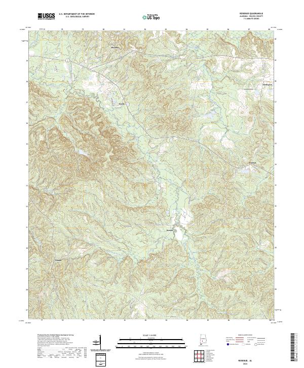 Rosebud, AL — USGS 7.5-minute topo (2024)