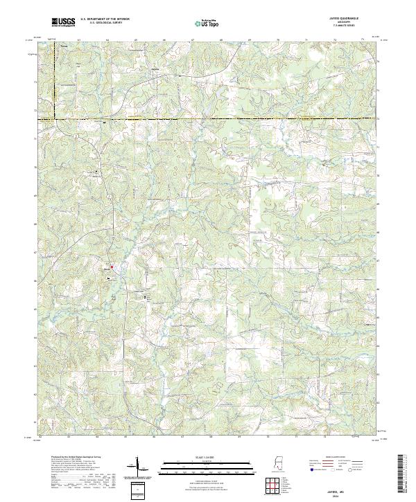 Jayess, MS — USGS 7.5-minute topo (2024)