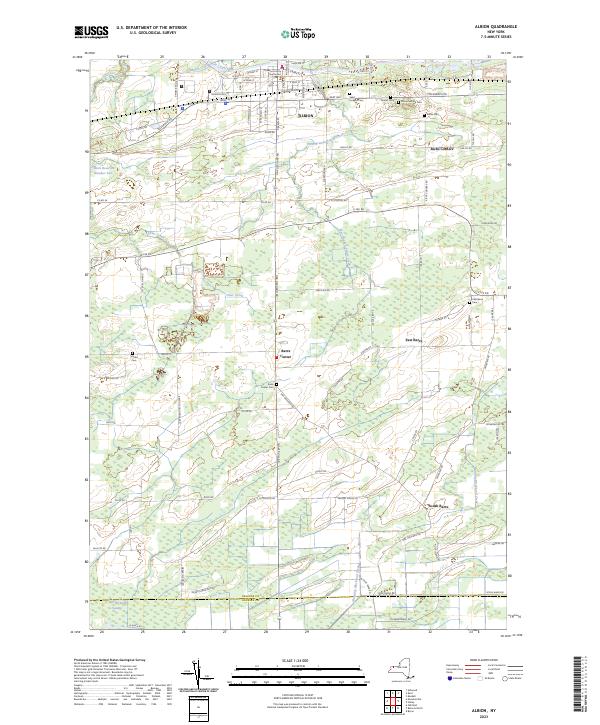 Albion, NY — USGS 7.5-minute topo (2023)