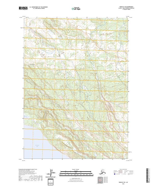 Kenai B-3 SE, AK — USGS 7.5-minute topo (2024)