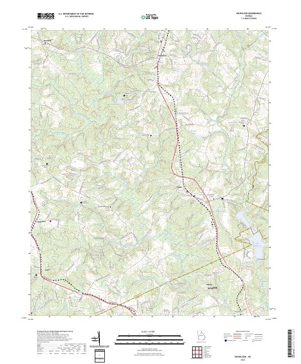 Nicholson, GA — USGS 7.5-minute topo (2024)