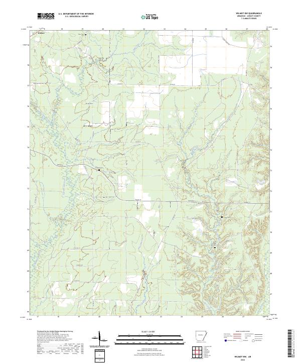 Wilmot NW, AR — USGS 7.5-minute topo (2024)