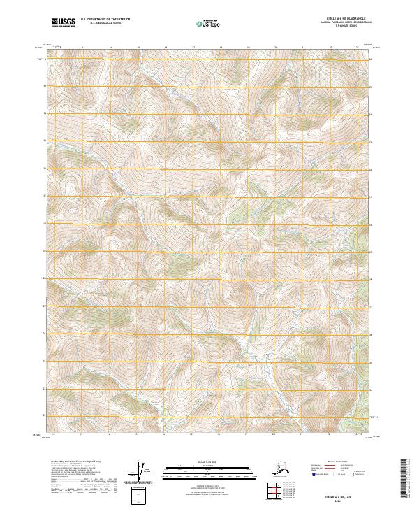 Circle A-6 NE, AK — USGS 7.5-minute topo (2024)
