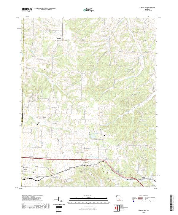 Cabool NW, MO — USGS 7.5-minute topo (2021)