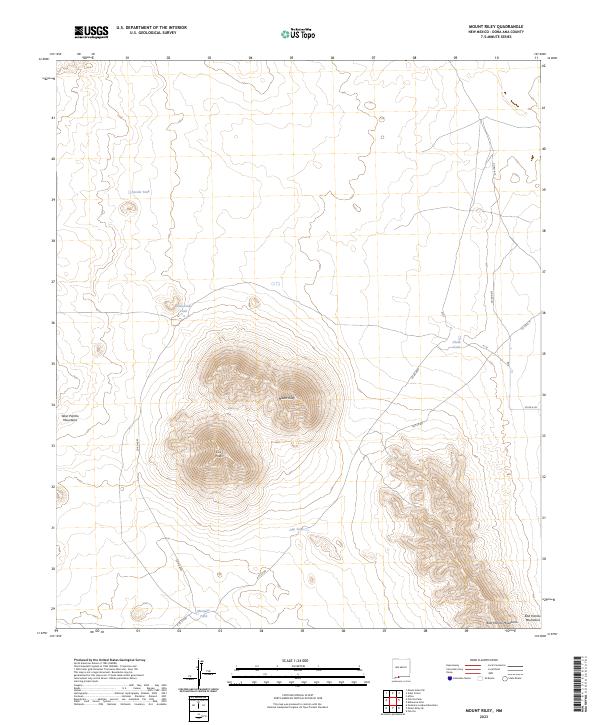 Mount Riley, NM — USGS 7.5-minute topo (2023)