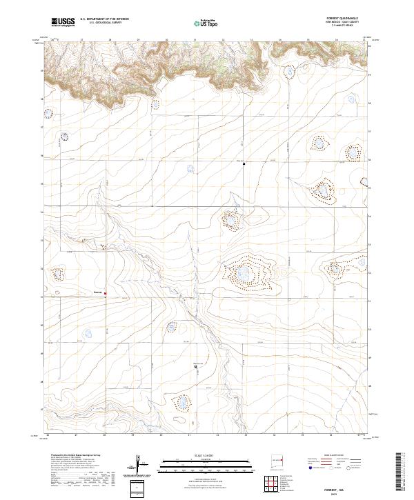 Forrest, NM — USGS 7.5-minute topo (2023)