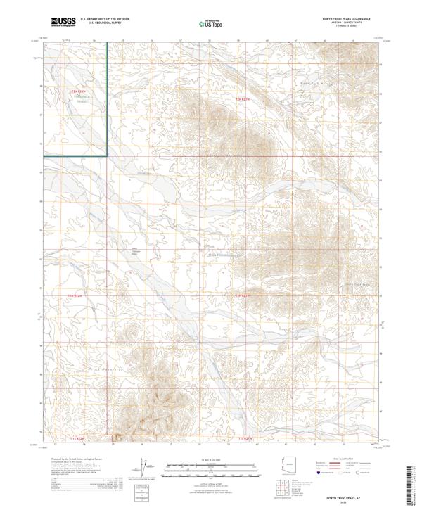 North Trigo Peaks, AZ — USGS 7.5-minute topo (2026)