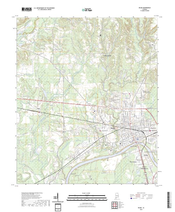 Selma, AL — USGS 7.5-minute topo (2024)