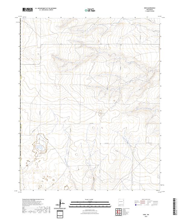 Ione, NM — USGS 7.5-minute topo (2023)