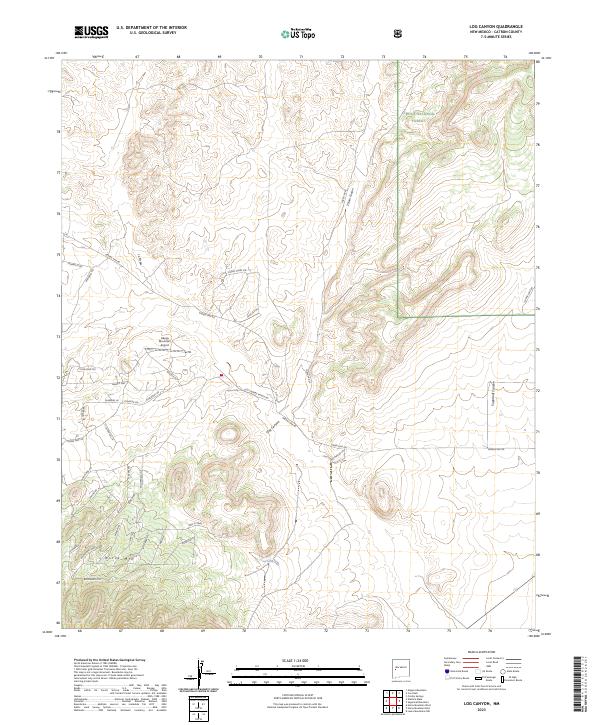 Log Canyon, NM — USGS 7.5-minute topo (2023)
