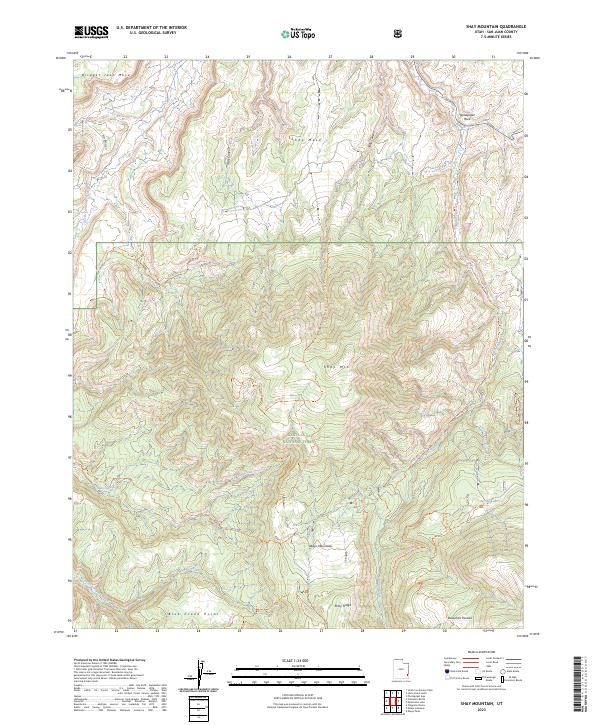 Shay Mountain, UT — USGS 7.5-minute topo (2023)