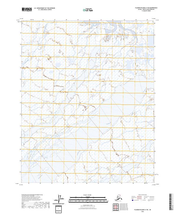 Flaxman Island A-4 SE, AK — USGS 7.5-minute topo (2024)