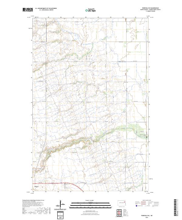 Fordville SE, ND — USGS 7.5-minute topo (2024)
