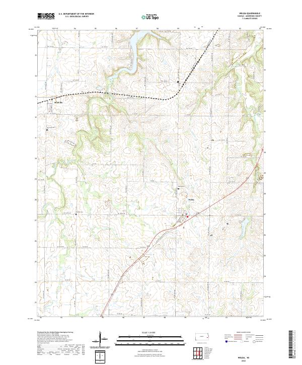 Welda, KS — USGS 7.5-minute topo (2022)