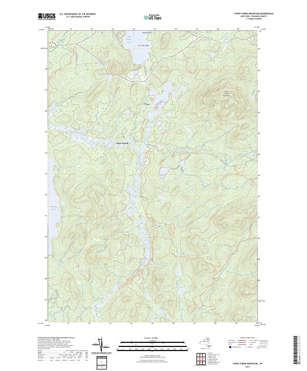 Stony Creek Mountain, NY — USGS 7.5-minute topo (2023)