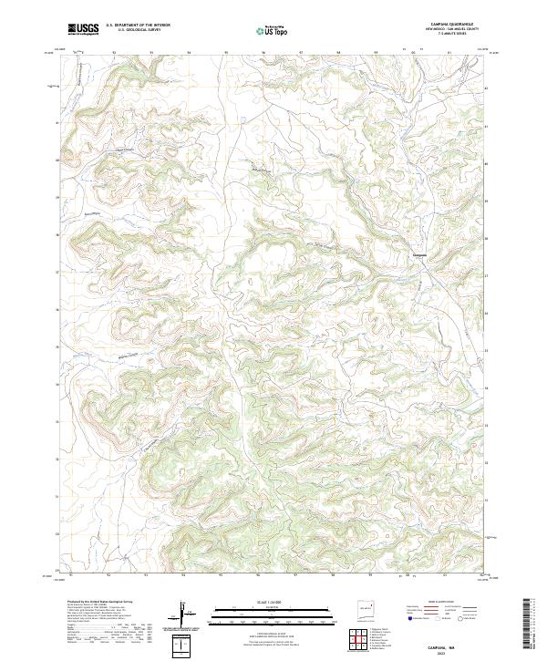 Campana, NM — USGS 7.5-minute topo (2023)