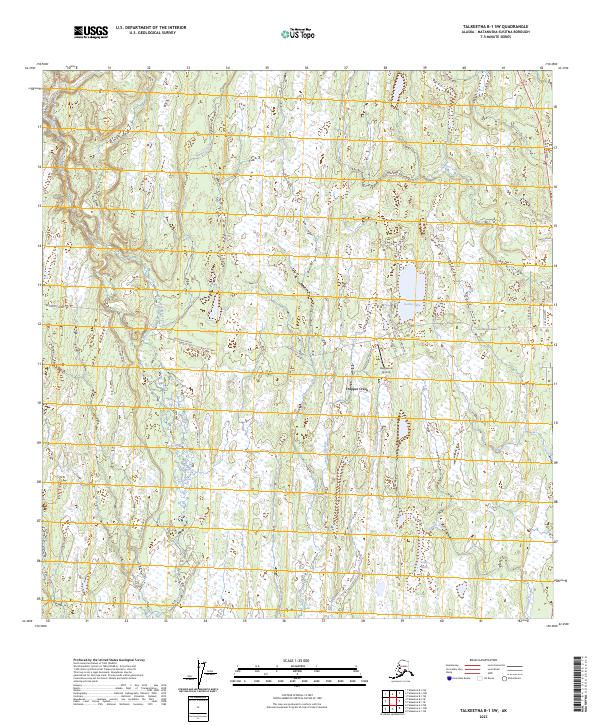Talkeetna B-1 SW, AK — USGS 7.5-minute topo (2023)