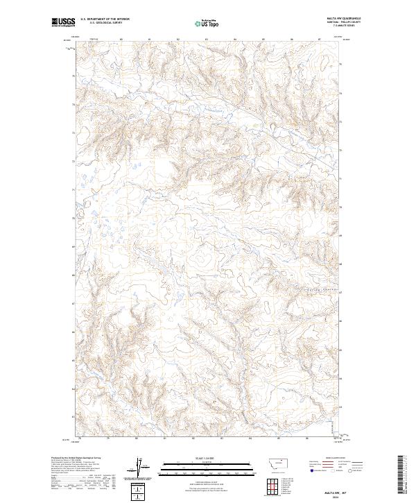 Malta NW, MT — USGS 7.5-minute topo (2024)