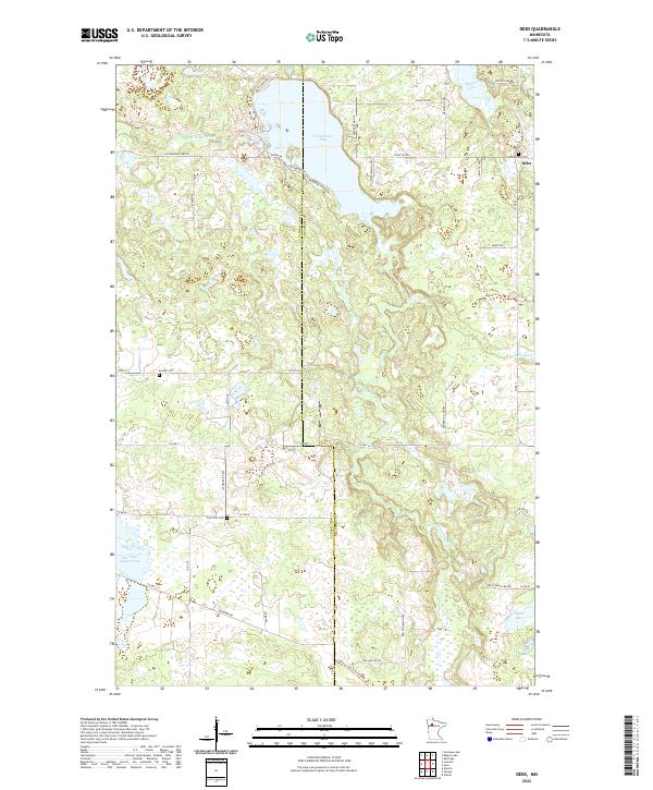 Debs, MN — USGS 7.5-minute topo (2022)