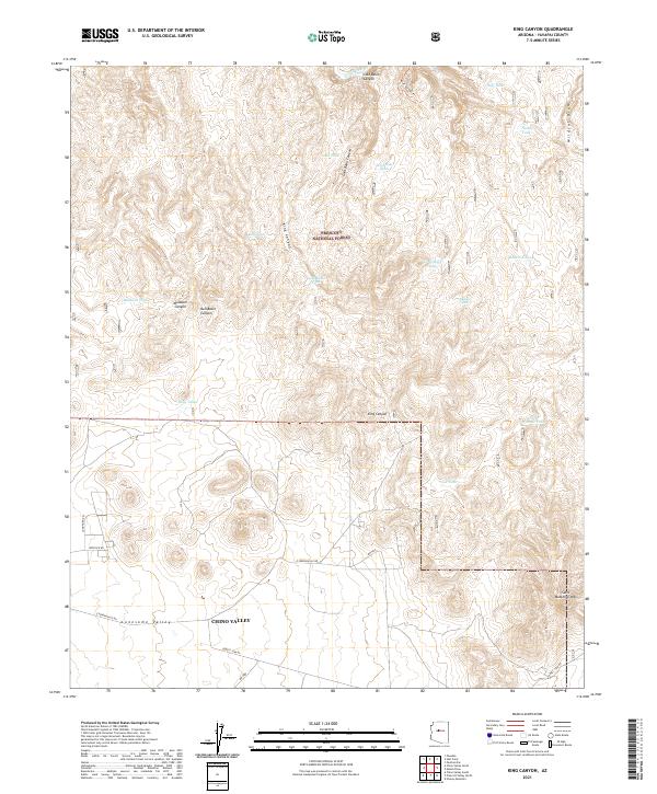 King Canyon, AZ — USGS 7.5-minute topo (2021)