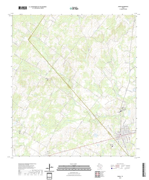 Nixon, TX — USGS 7.5-minute topo (2022)