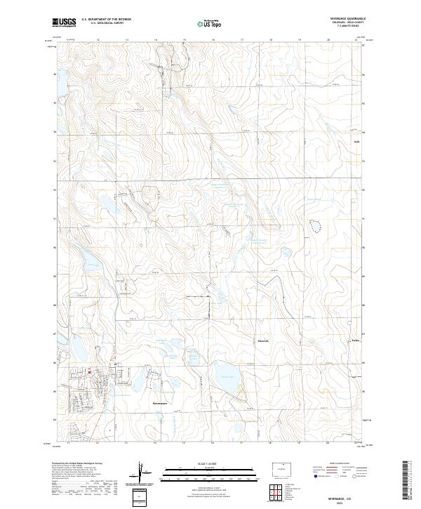 Severance, CO — USGS 7.5-minute topo (2022)