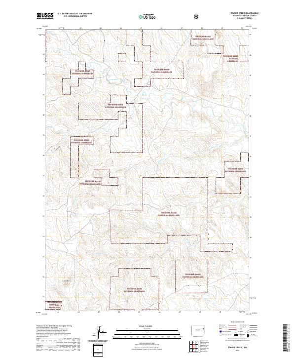 Timber Creek, WY — USGS 7.5-minute topo (2021)