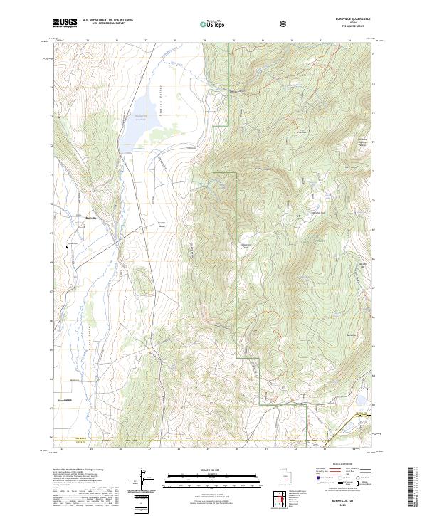 Burrville, UT — USGS 7.5-minute topo (2023)