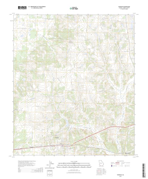 Whigham, GA — USGS 7.5-minute topo (2026)