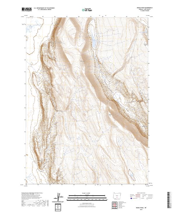 Diablo Peak, OR — USGS 7.5-minute topo (2023)