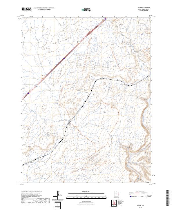 Agate, UT — USGS 7.5-minute topo (2023)