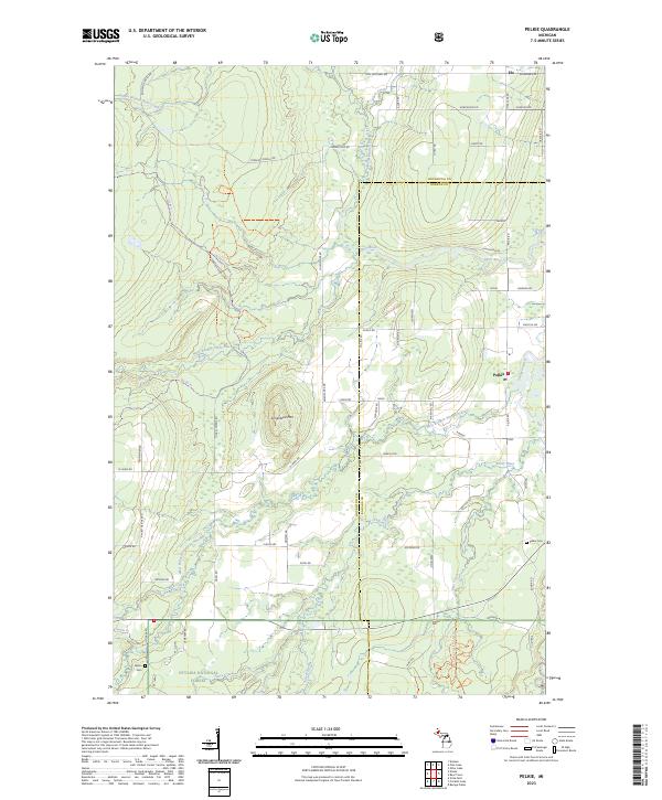 Pelkie, MI — USGS 7.5-minute topo (2023)