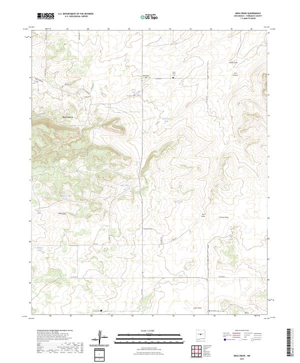 Mesa Draw, NM — USGS 7.5-minute topo (2023)
