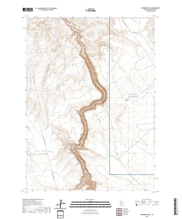Crowbar Gulch, ID — USGS 7.5-minute topo (2024)