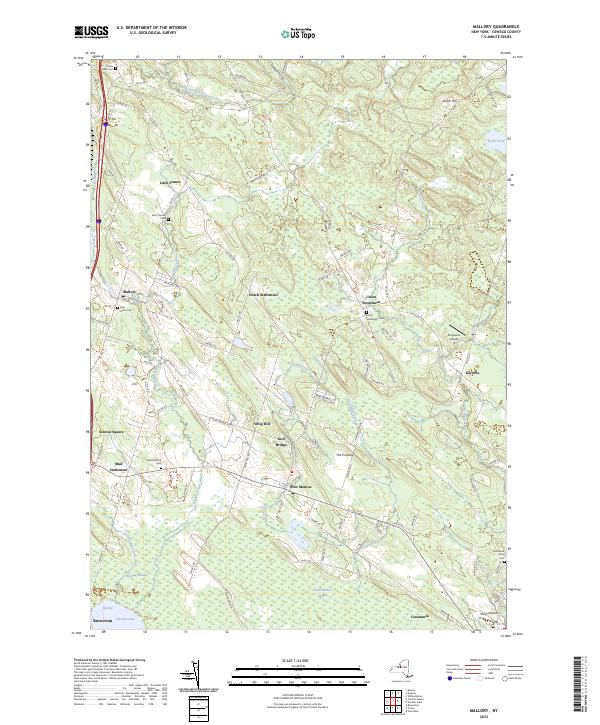 Mallory, NY — USGS 7.5-minute topo (2023)