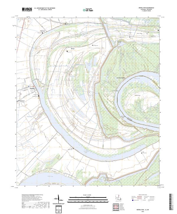 Newellton, LA-MS — USGS 7.5-minute topo (2024)