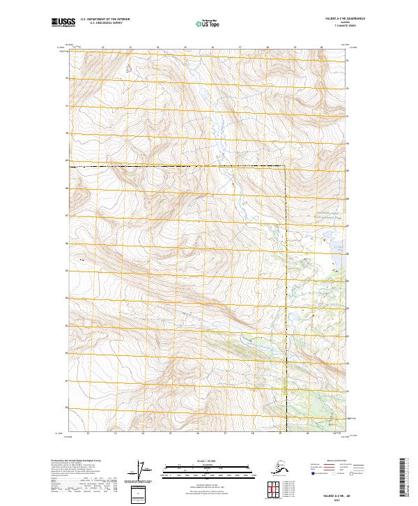 Valdez A-2 NE, AK — USGS 7.5-minute topo (2023)
