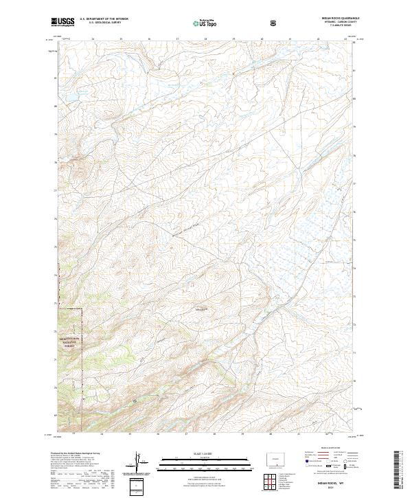 Indian Rocks, WY — USGS 7.5-minute topo (2021)