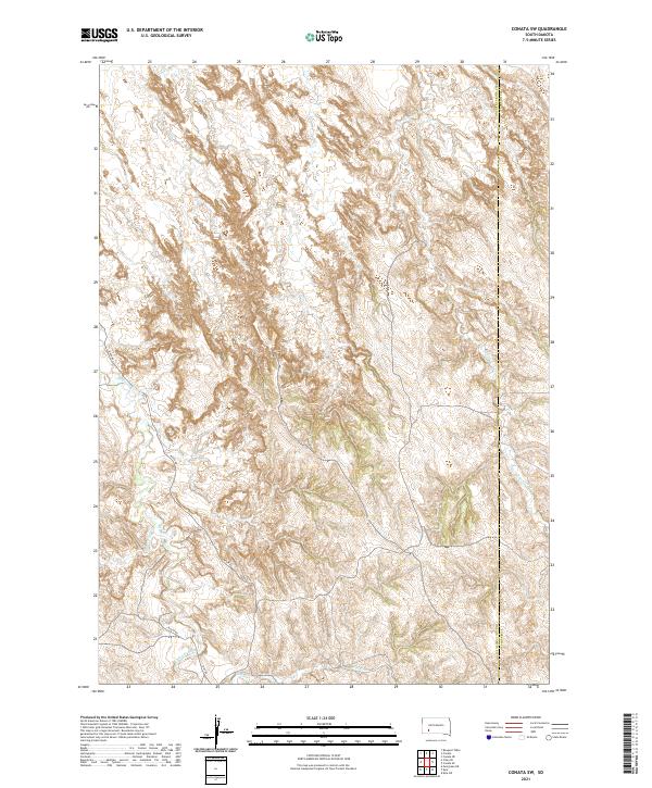 Conata SW, SD — USGS 7.5-minute topo (2021)