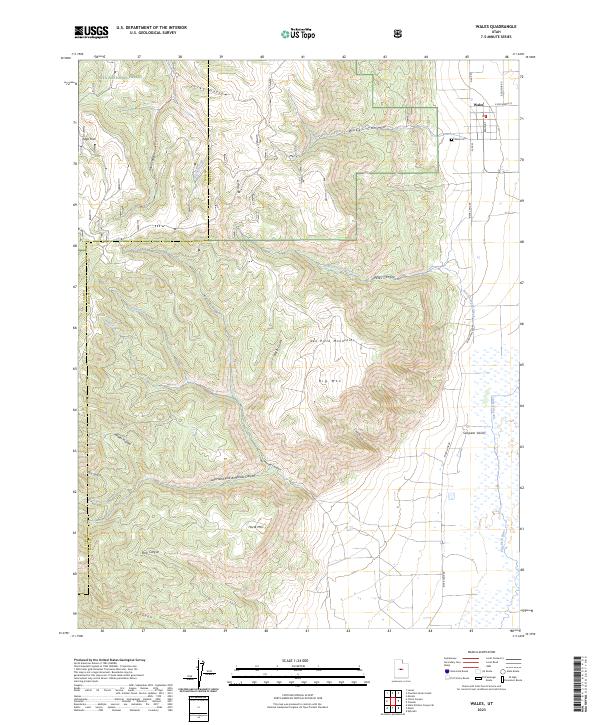 Wales, UT — USGS 7.5-minute topo (2023)