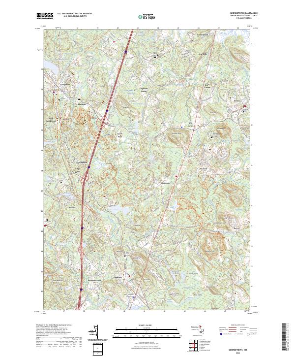 Georgetown, MA — USGS 7.5-minute topo (2024)
