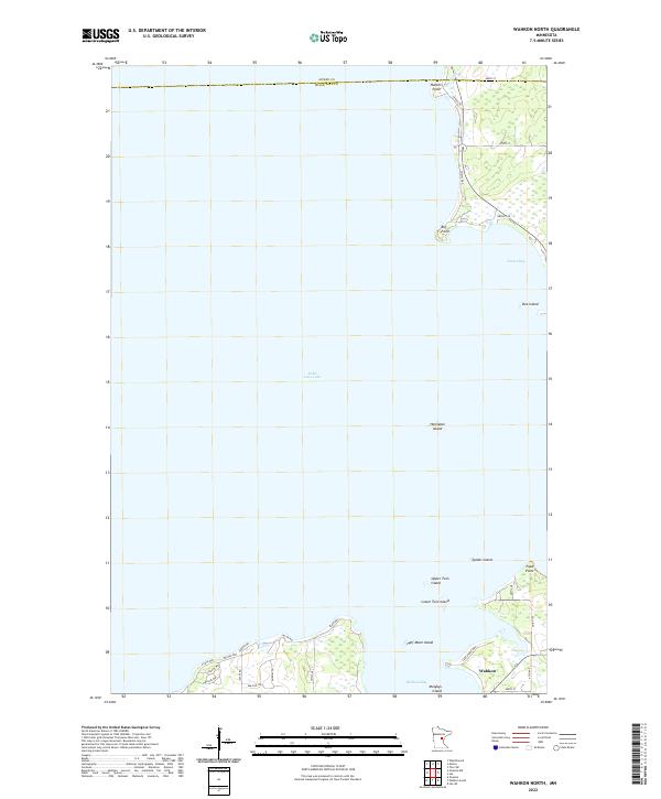 Wahkon North, MN — USGS 7.5-minute topo (2022)