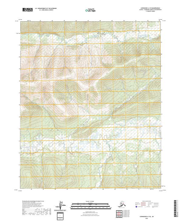 Livengood A-3 SE, AK — USGS 7.5-minute topo (2024)