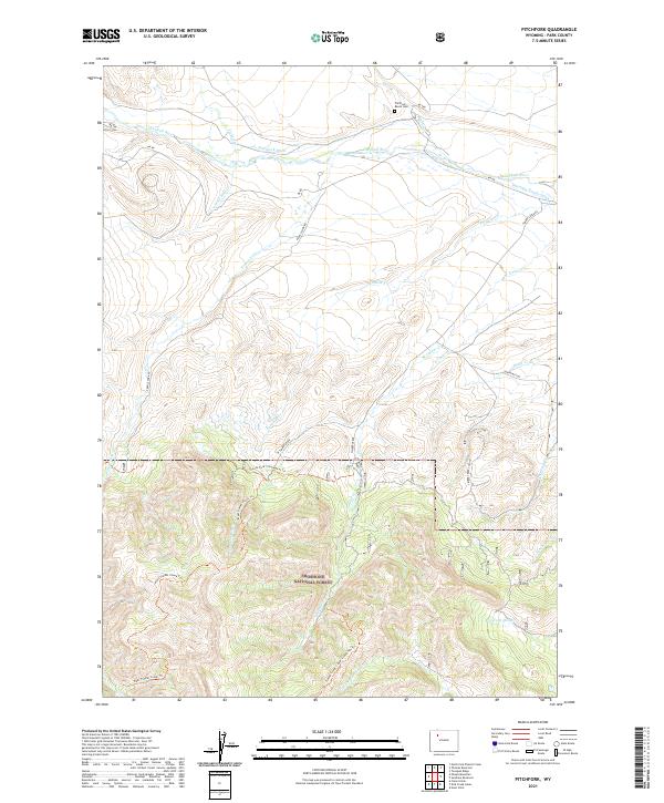 Pitchfork, WY — USGS 7.5-minute topo (2021)