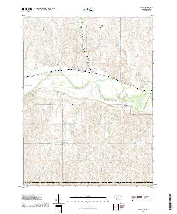 Amboy, NE-KS — USGS 7.5-minute topo (2021)