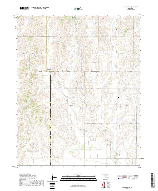 Anadarko NE, OK — USGS 7.5-minute topo (2022)