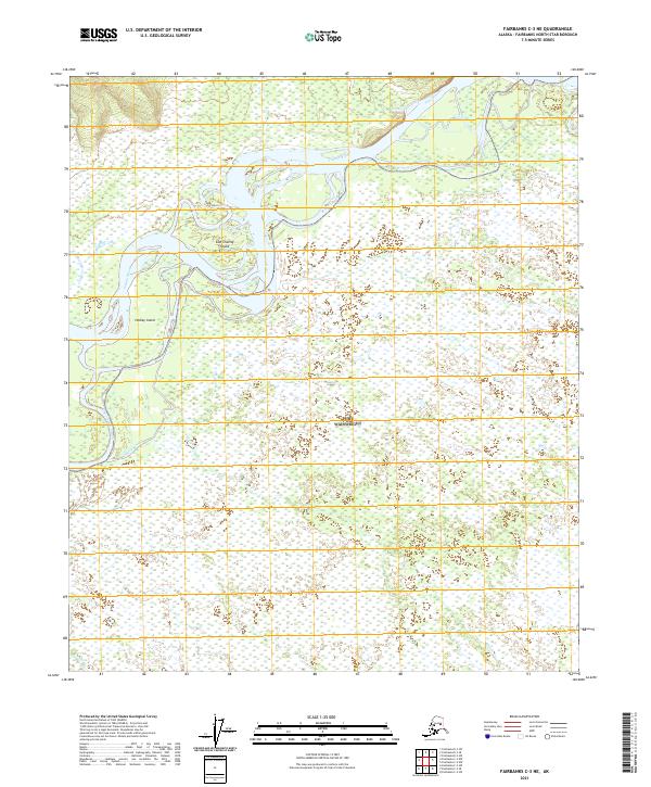 Fairbanks C-3 NE, AK — USGS 7.5-minute topo (2021)