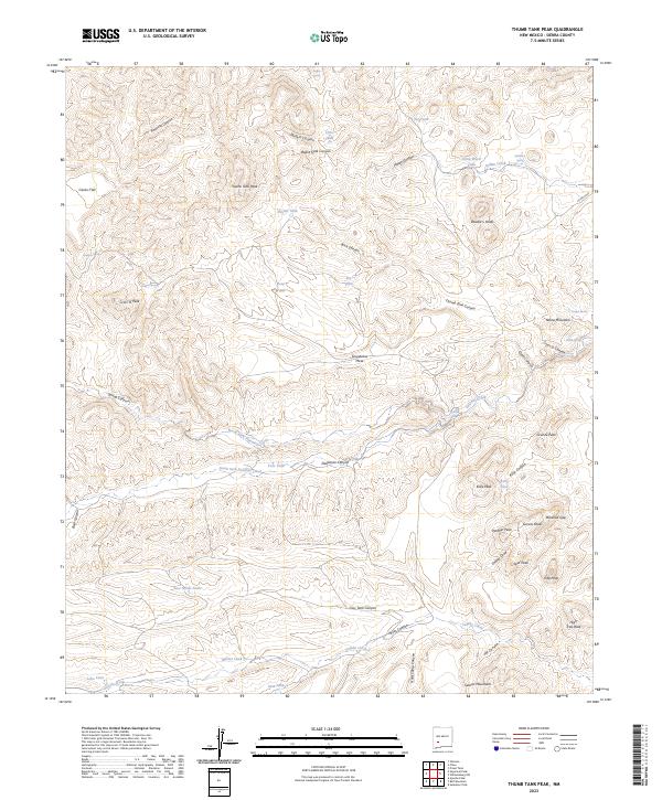 Thumb Tank Peak, NM — USGS 7.5-minute topo (2023)