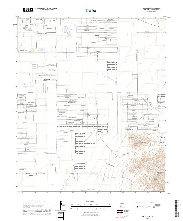 Capitol Dome, NM — USGS 7.5-minute topo (2023)