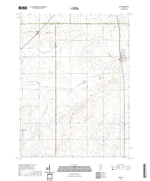 Sibley, IL — USGS 7.5-minute topo (2024)